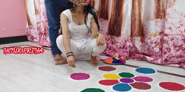 On the day of Holi, brother got hot and fucked sister. Video. Desivideo.net - Hindi Sex Videos
